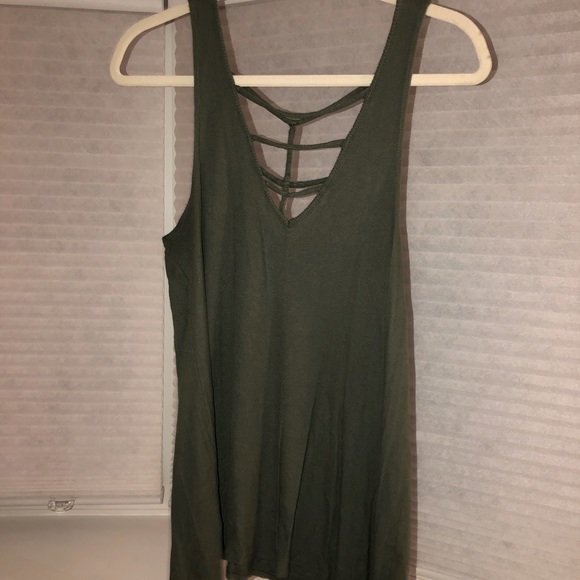 Olive green tunic - Picture 1 of 6